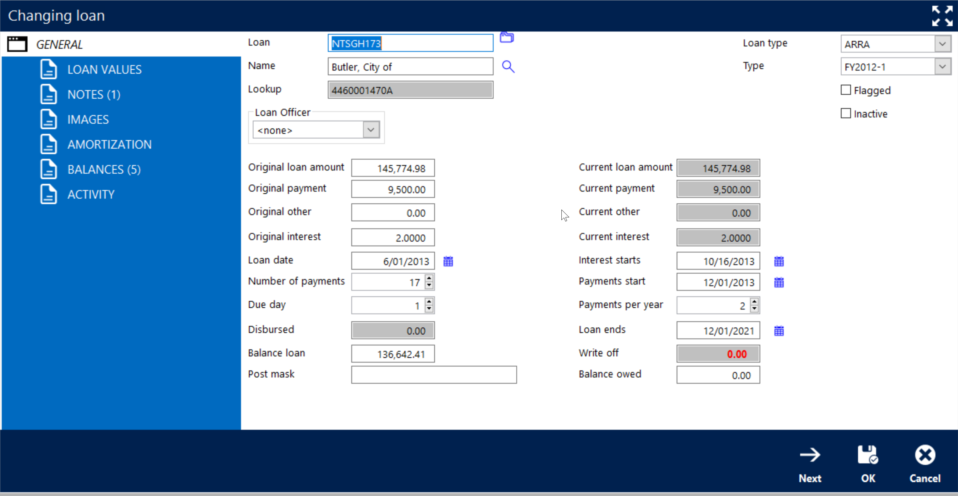 onsite loan tracking