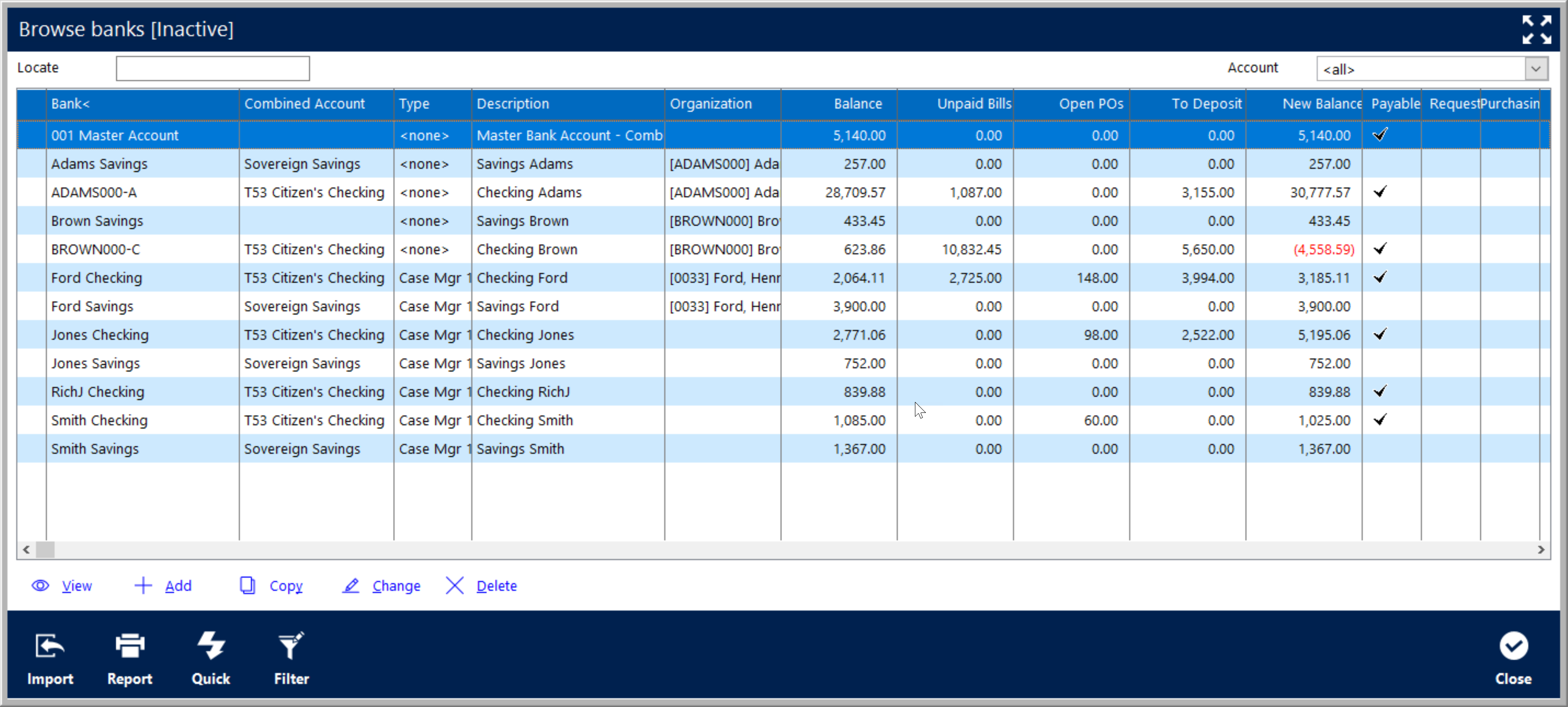 Rep Payee Core AccuFund