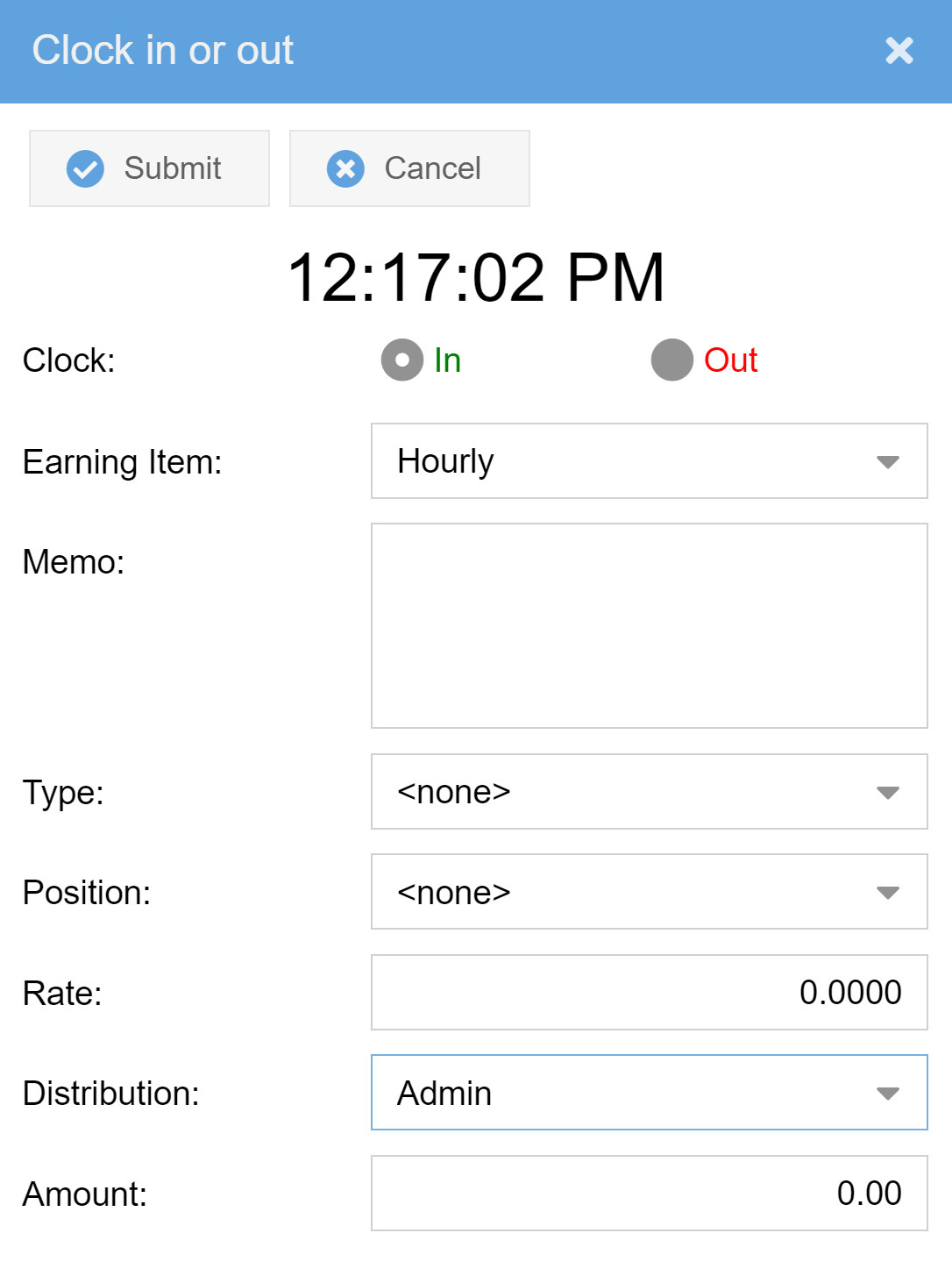 AccuFund Web Clock image