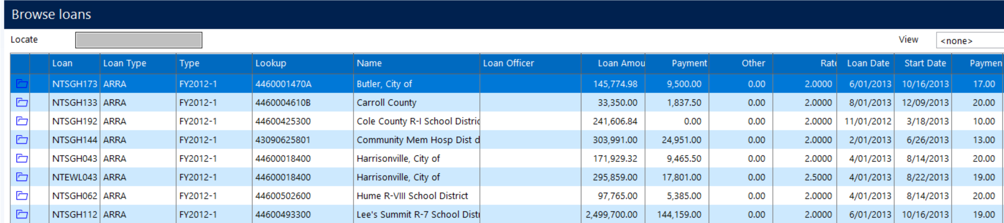 onsite loan tracking